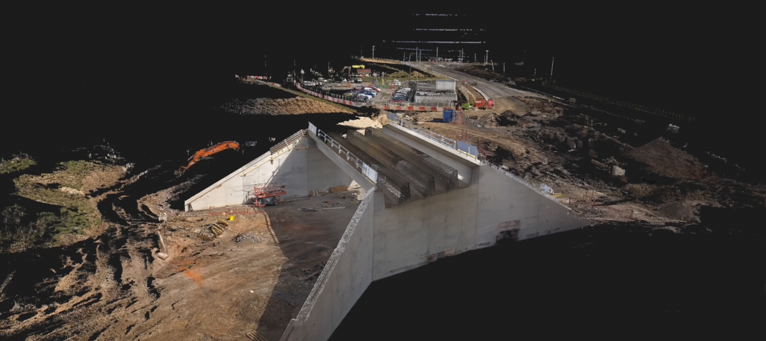Case Study: As-Built Laser Scan for New Road & Bridge Construction