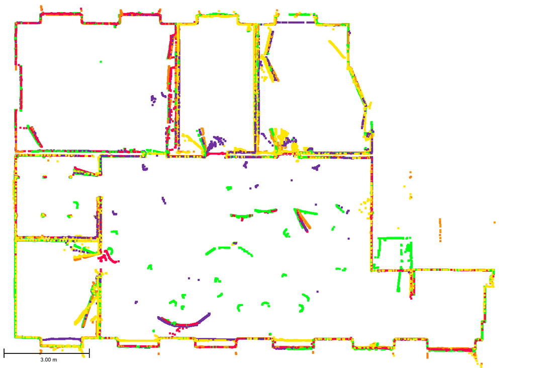 Comparison of SLAM mobile mapping vs Trimble X7 terrestrial laser scanner point cloud accuracy.
