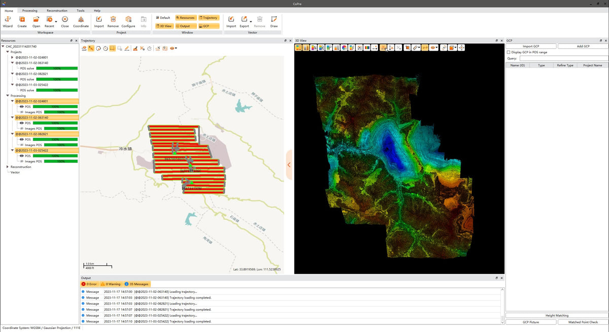 CHCNAV CoPre LiDAR Pre-Processing Software | PQS Tech